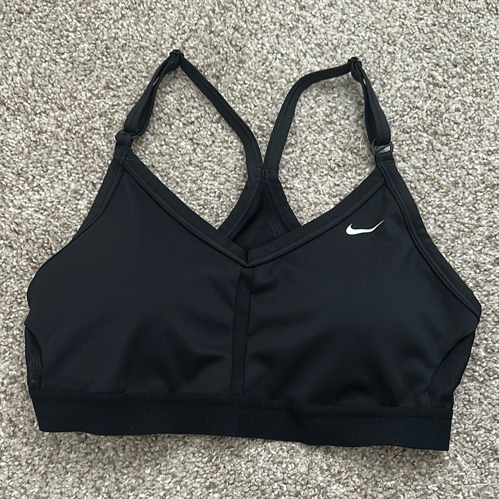 Nike Black Sports Bra with Racerback Design
